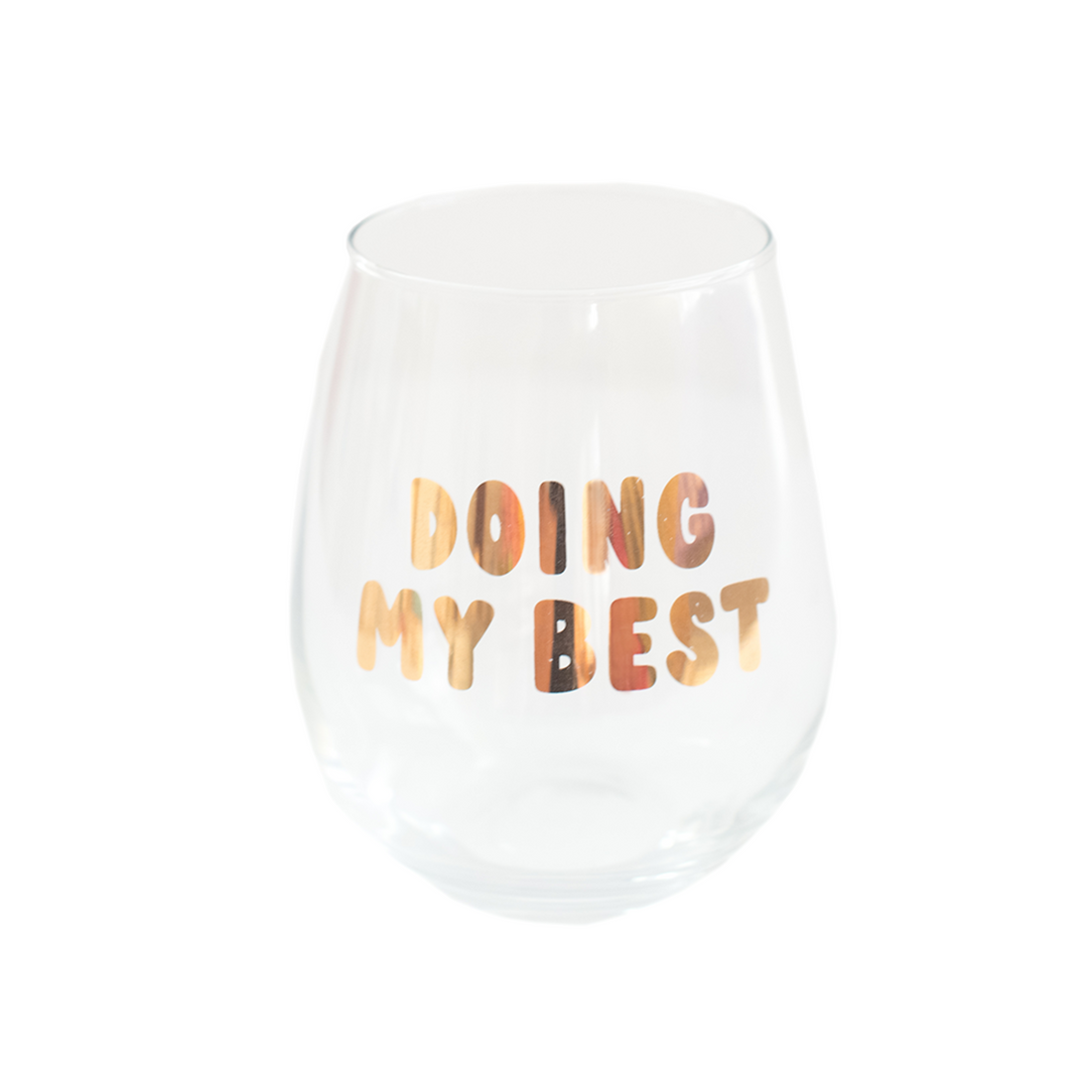 Witty "Doing My Best" Wine Glass, Jollity &amp; Co.