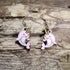 Handcrafted kawaii narwhal wooden dangle earrings featuring adorable smiling narwhals with colorful hand-painted details and signature tusks. Lightweight laser-cut wooden earrings with hypoallergenic .925 sterling silver hooks, perfect for ocean animal lovers, narwhal fans, kawaii fashion enthusiasts, marine life collectors, and cute handmade jewelry.