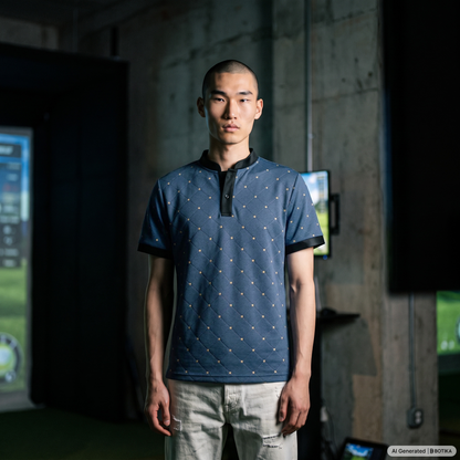 Iron Anchor Blade Collar Golf Polo