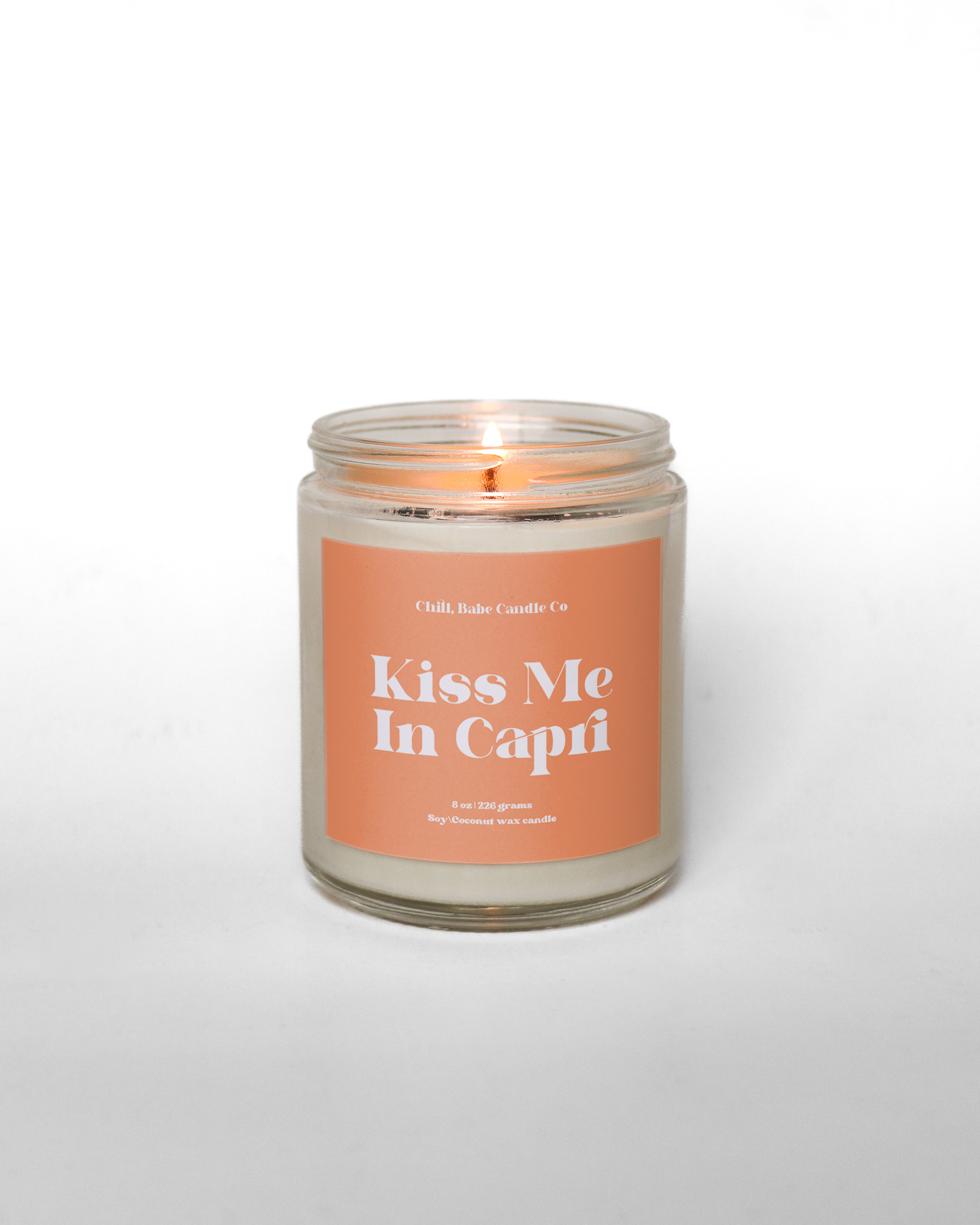 Kiss Me In Capri Candle | Olive Leaf + Fig + Citron lit