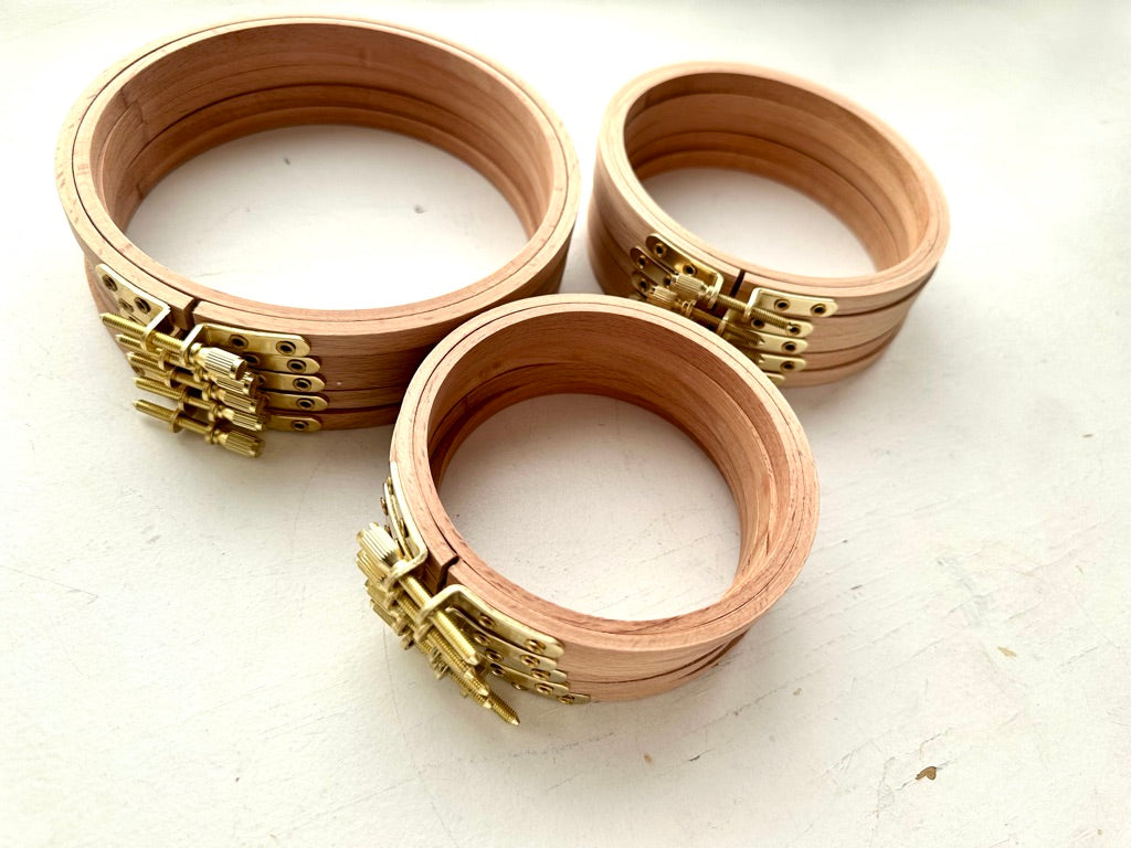 Beechwood Embroidery Hoops // 3, 4, 5, and 6 inch