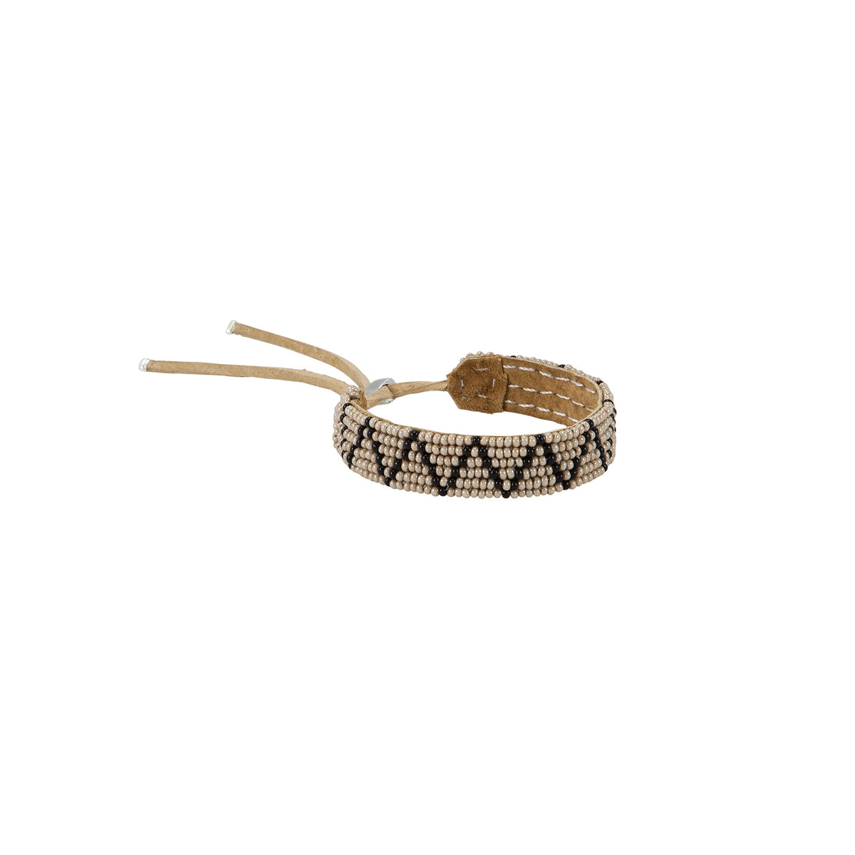 Journey black and gold handmade Maasai beadwork wide cuff bracelet by Sidai Designs, sustainable artisan jewelry brand, fair trade jewelry chicago 