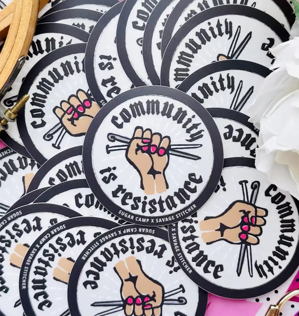 STICKER!! Community is resistance 2.5 in waterproof sticker