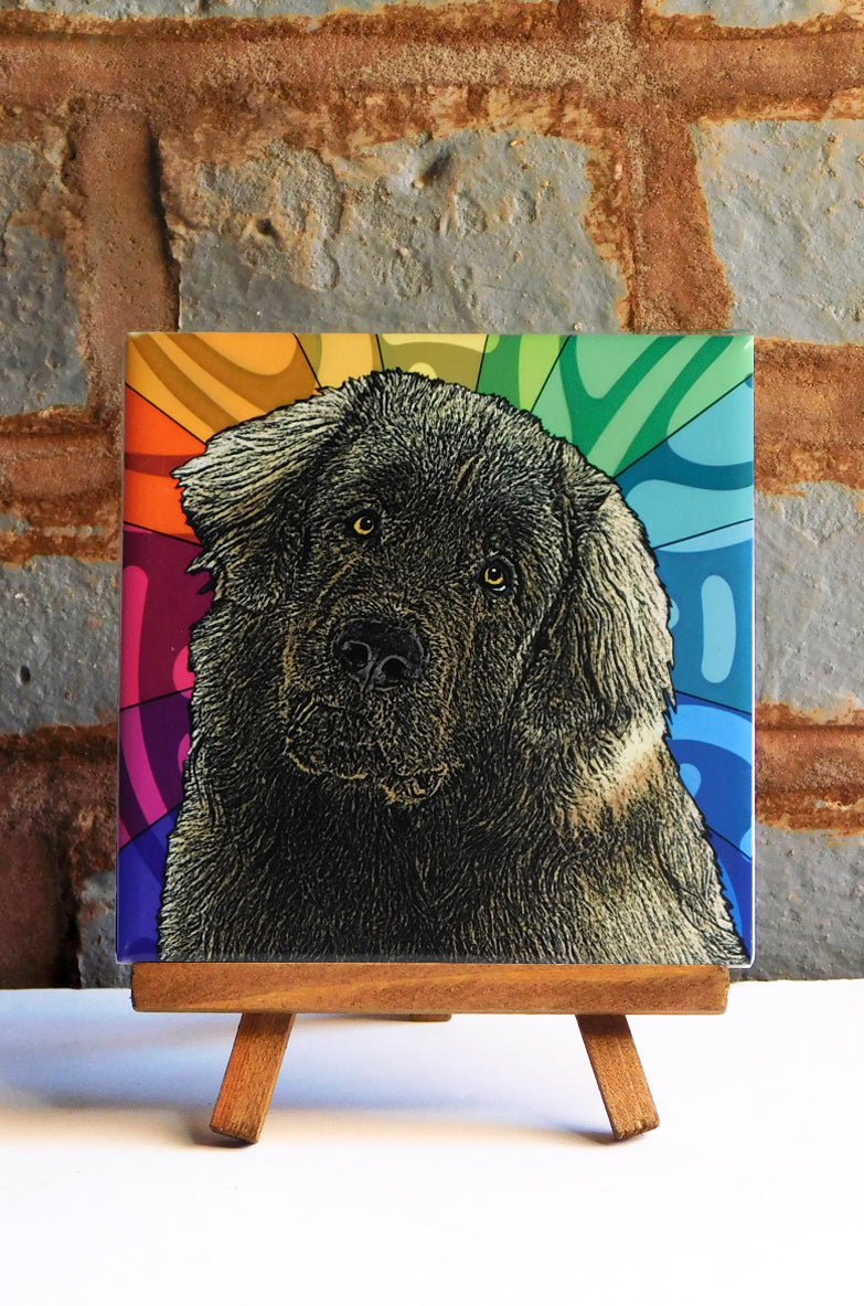Leonberger Ceramic Art Tile