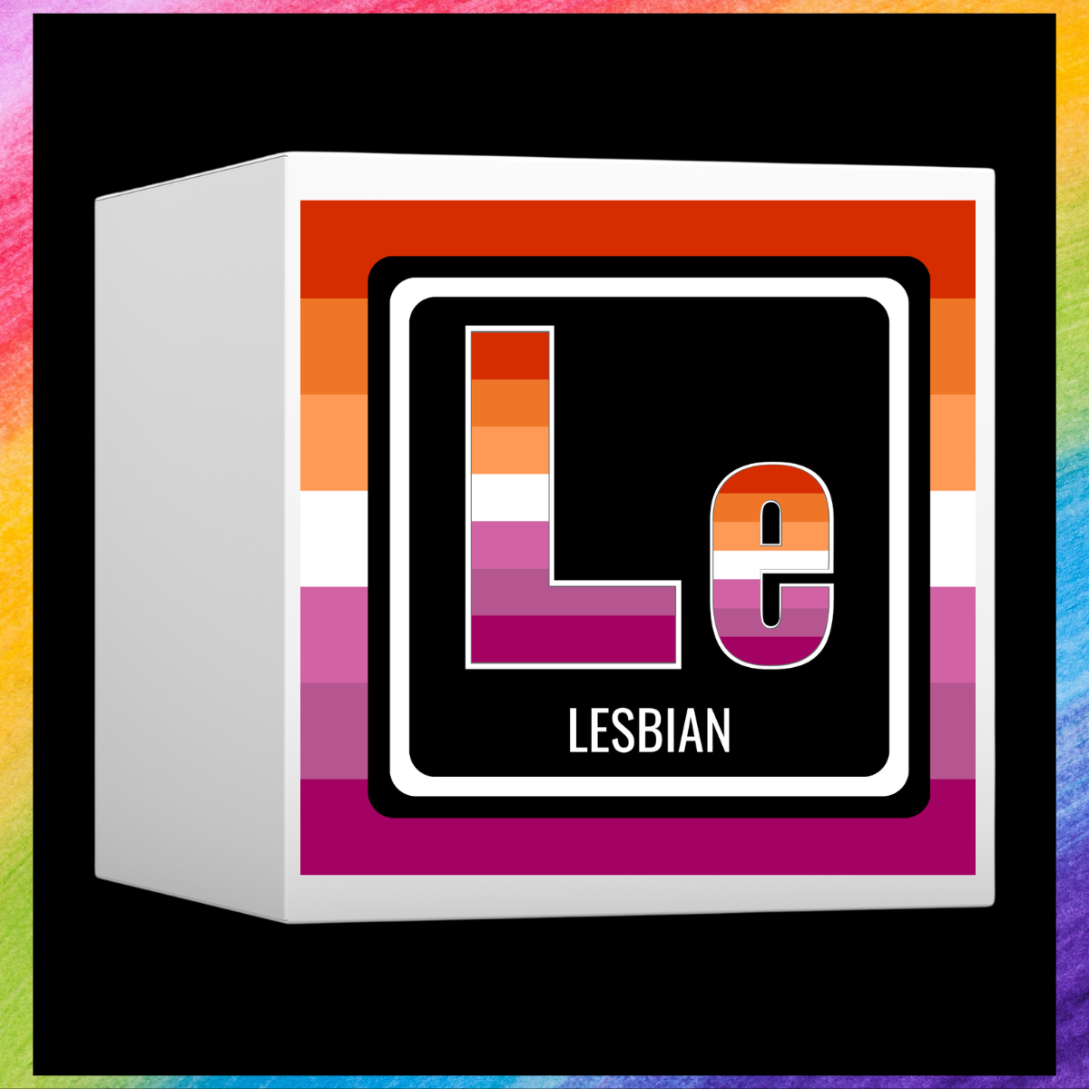 A 3D cube graphic featuring the letters &