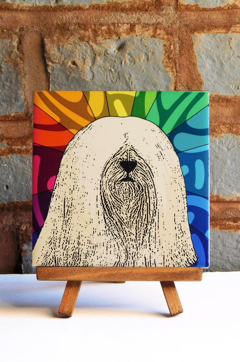 Lhasa Apso Ceramic Art Tile