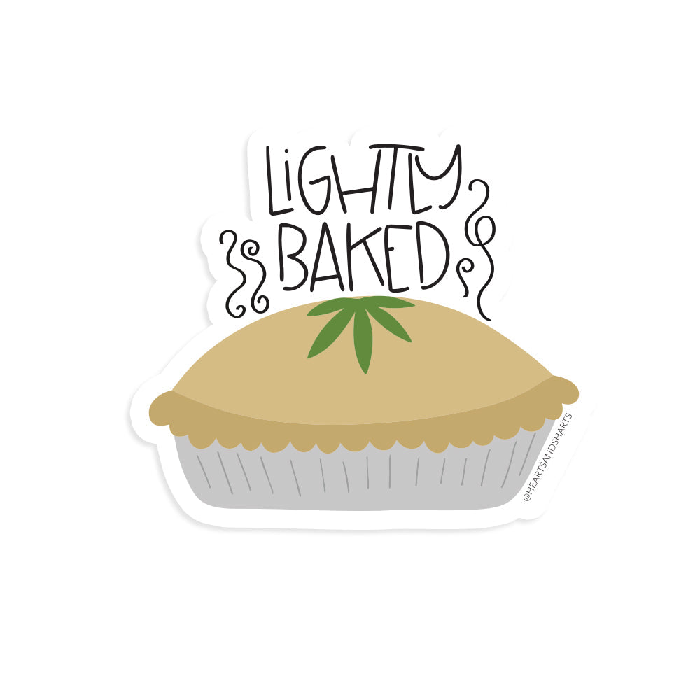 LIGHTLY BAKED 3X3 ILLUSTRATED VINYL STICKER - NO AI