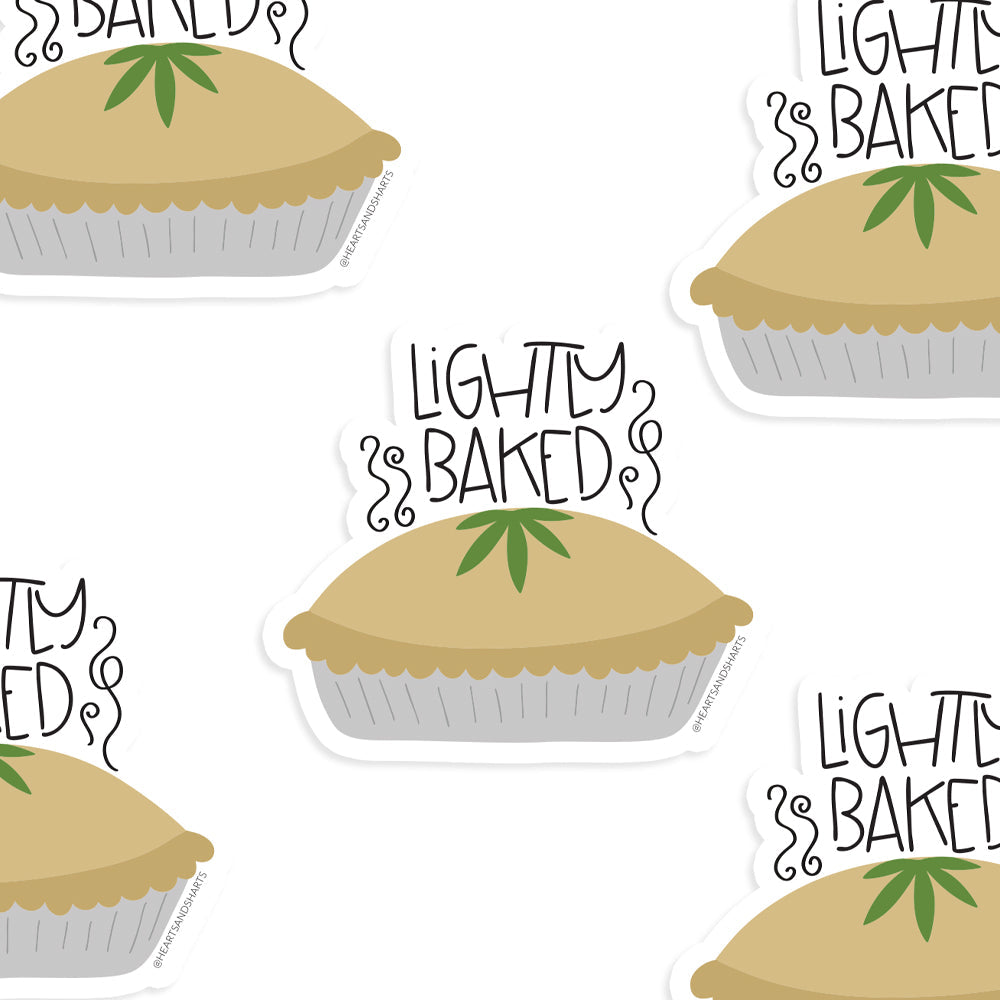 LIGHTLY BAKED 3X3 ILLUSTRATED VINYL STICKER