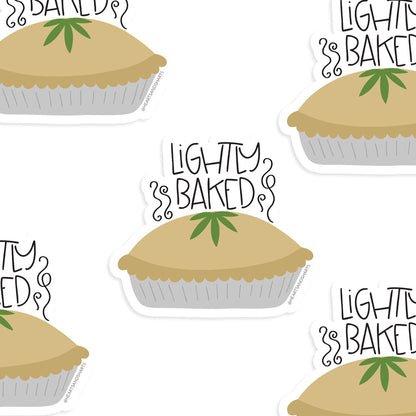 LIGHTLY BAKED 3X3 ILLUSTRATED VINYL STICKER