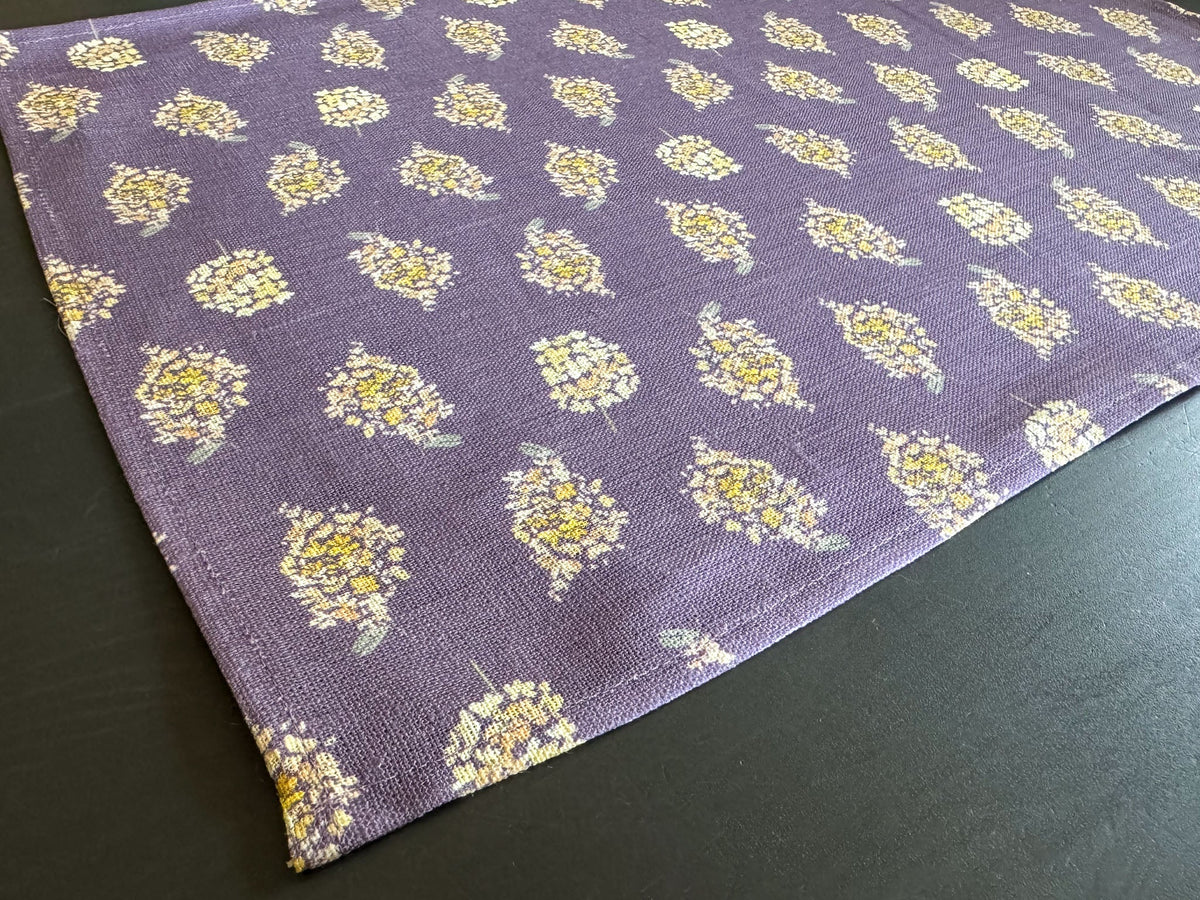 golden hydrangea blooms european linen placemats