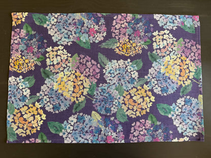 endless hydrangea european linen placemats
