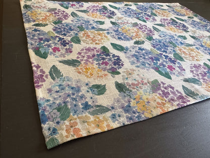 endless hydrangea european linen placemats