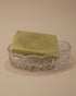 Lemongrass Soap in a Crystal Soap Dish