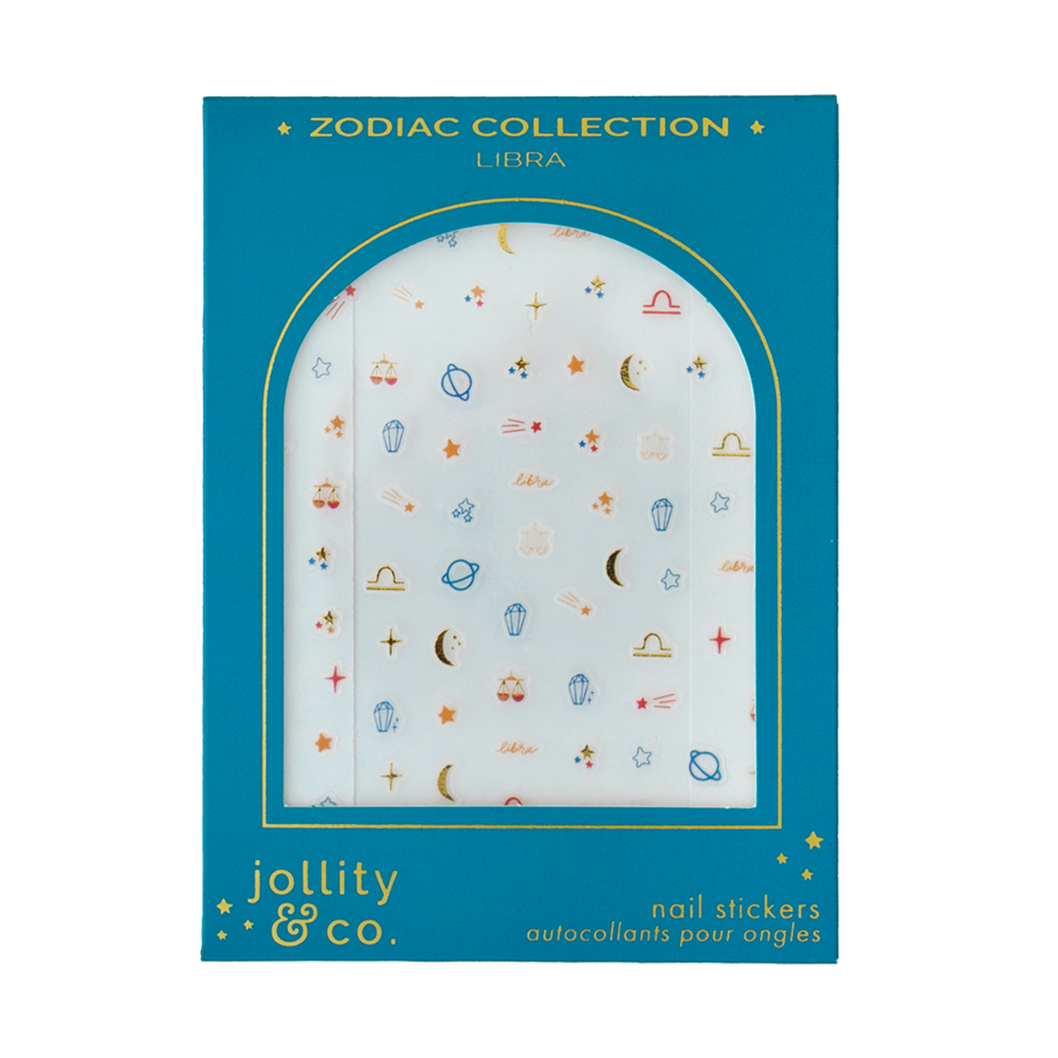 Zodiac Libra Nail Stickers, Jollity &amp; Co
