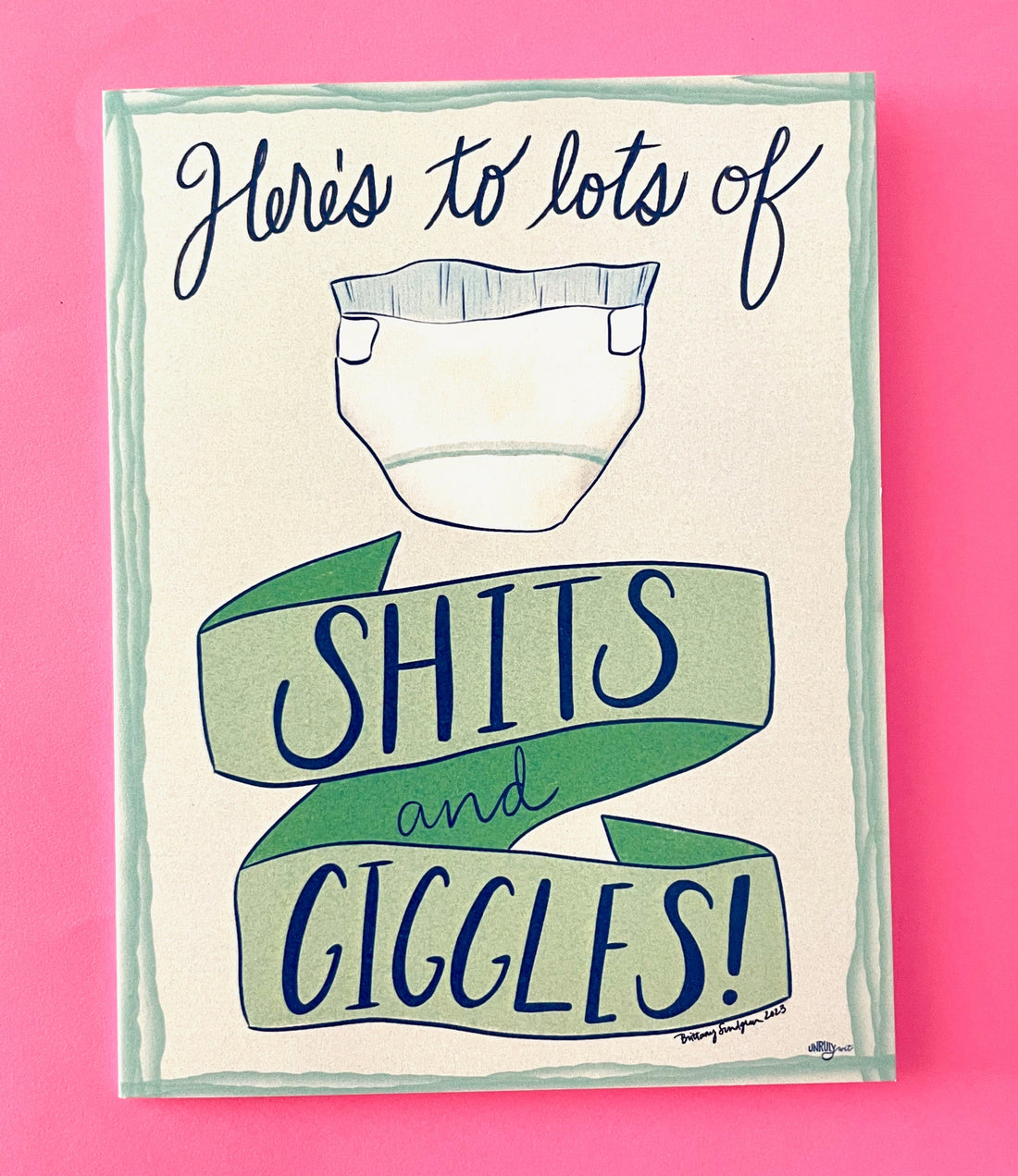 Shits &amp; Giggles Baby Card
