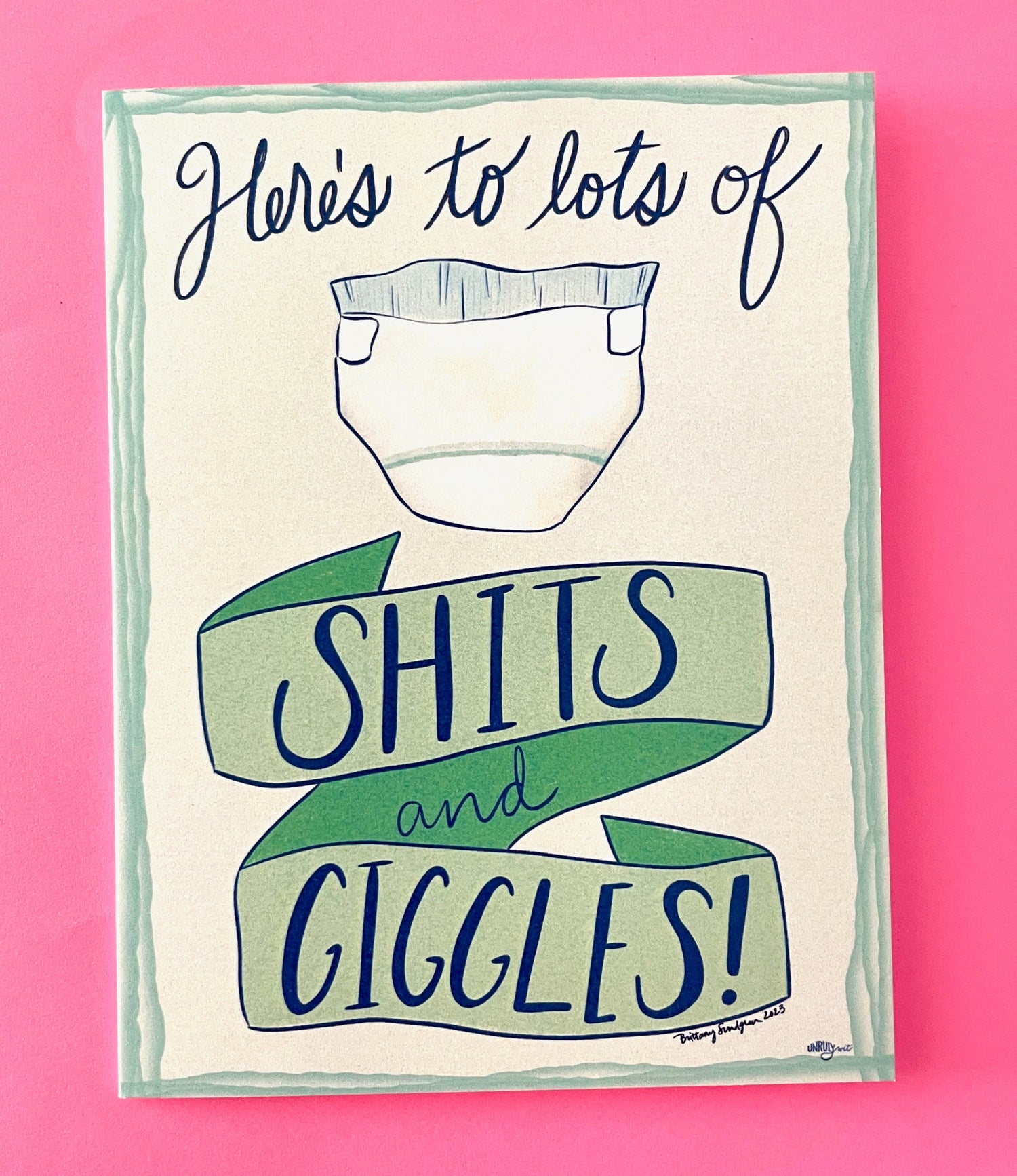 Shits &amp; Giggles Baby Card
