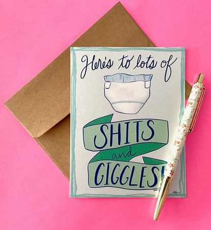 Shits &amp; Giggles Baby Card