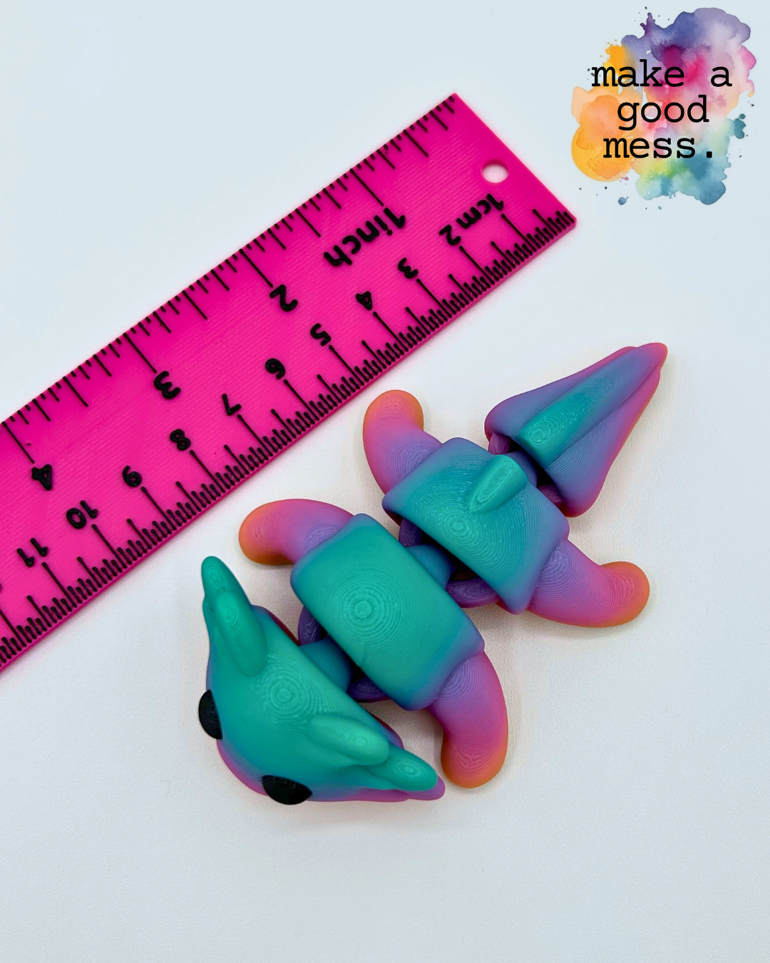 Axolotl Fidget Friend - Trans Pride Flag Color Wave