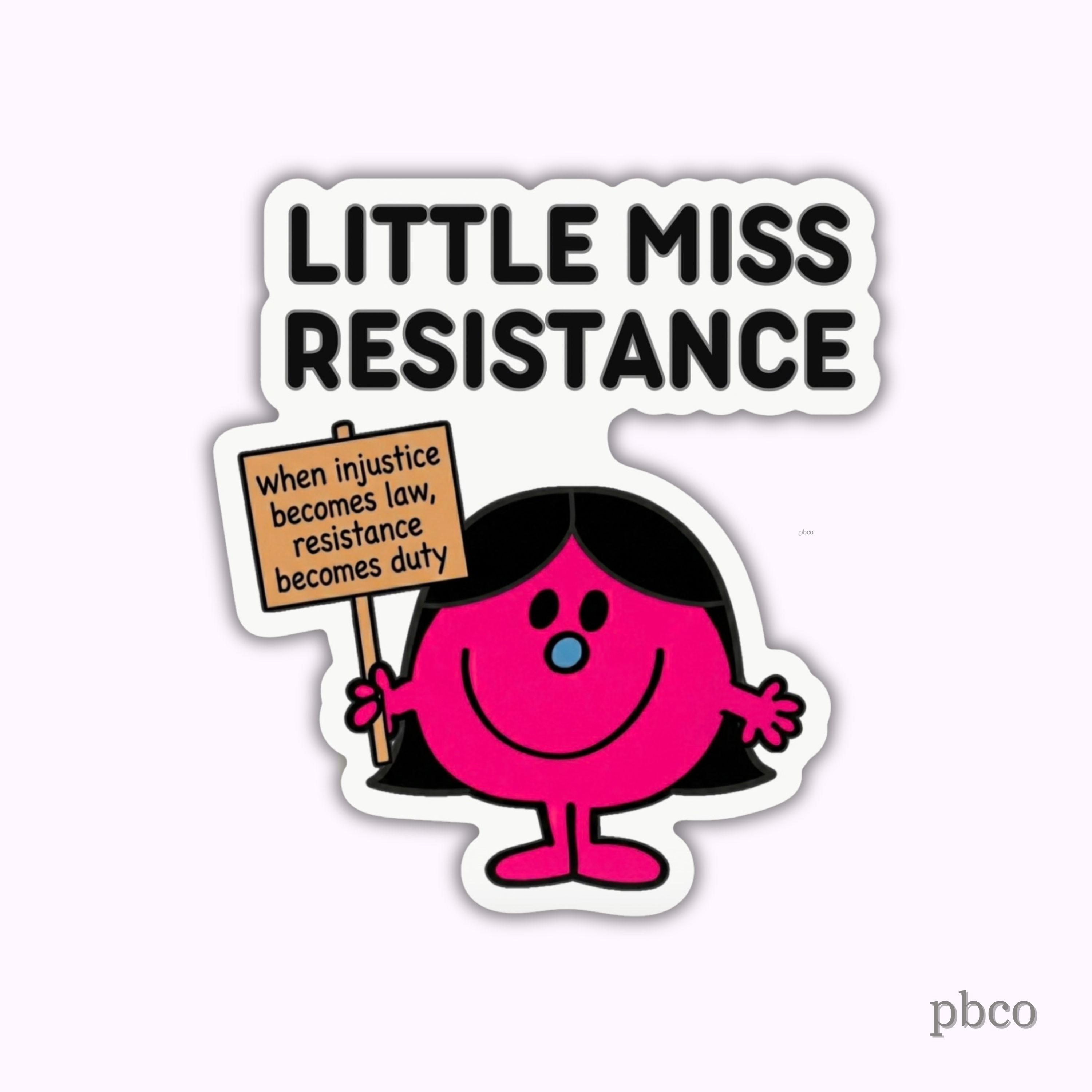 Little Miss Resistance Sticker