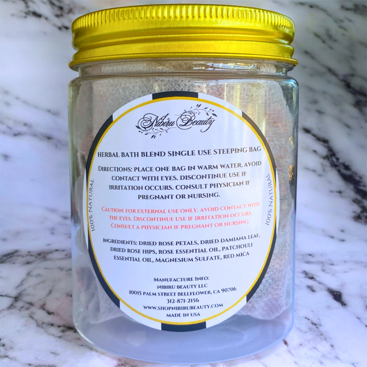 Love &amp; Lust Herbal Bath Bag | Botanical Intention Soak