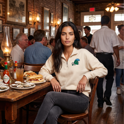 Tulane Green Wave Q‑Zip Pullover - Skull &amp; Bogeys Golf Co.