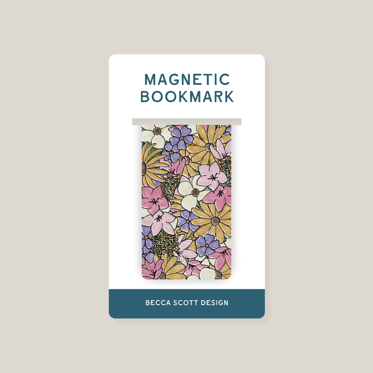 State Flowers Magnetic Bookmark
