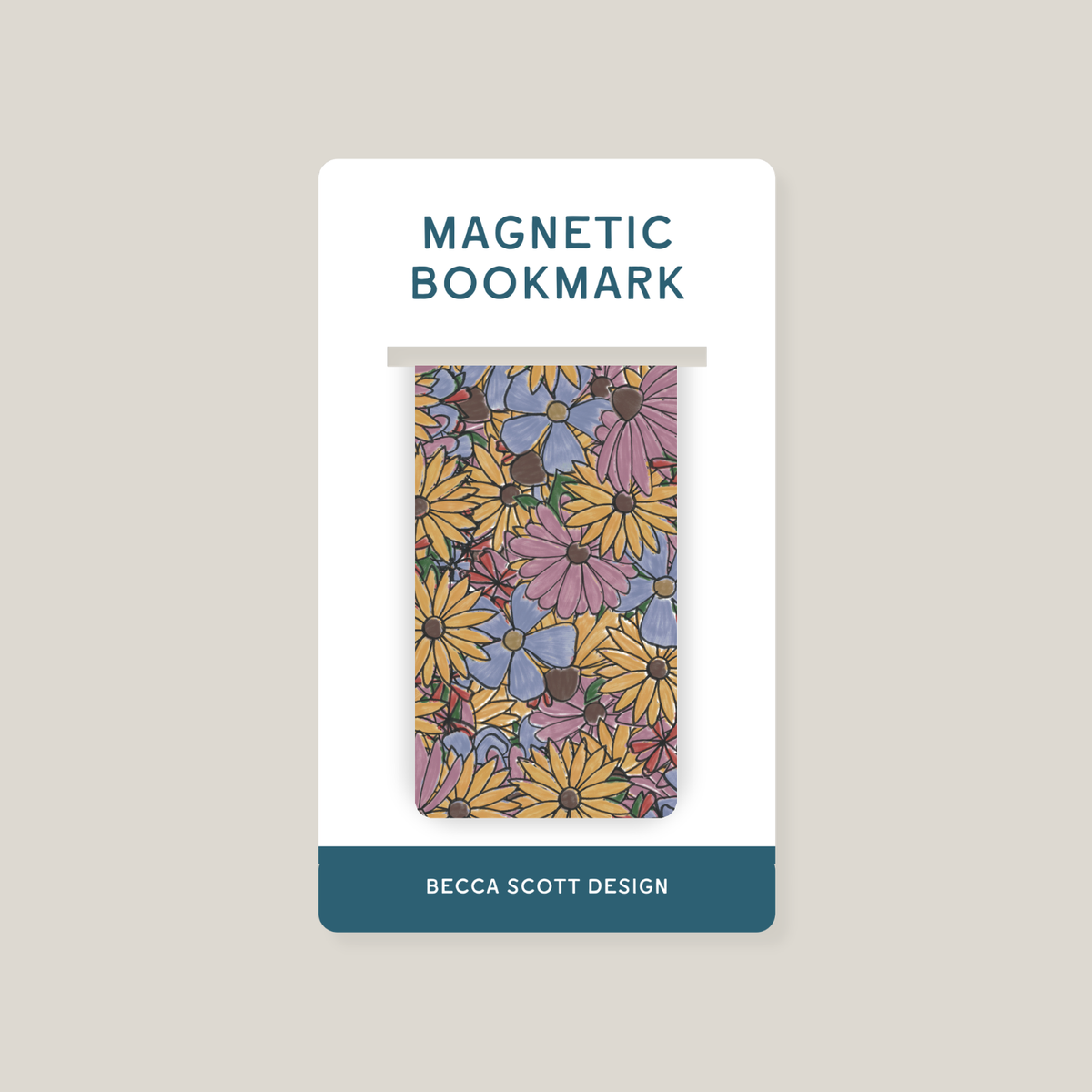 State Flowers Magnetic Bookmark