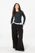 Merino Wool Rib Sweater in Peacock Green | Shop Ethical Wool Gifts at Petite Protea