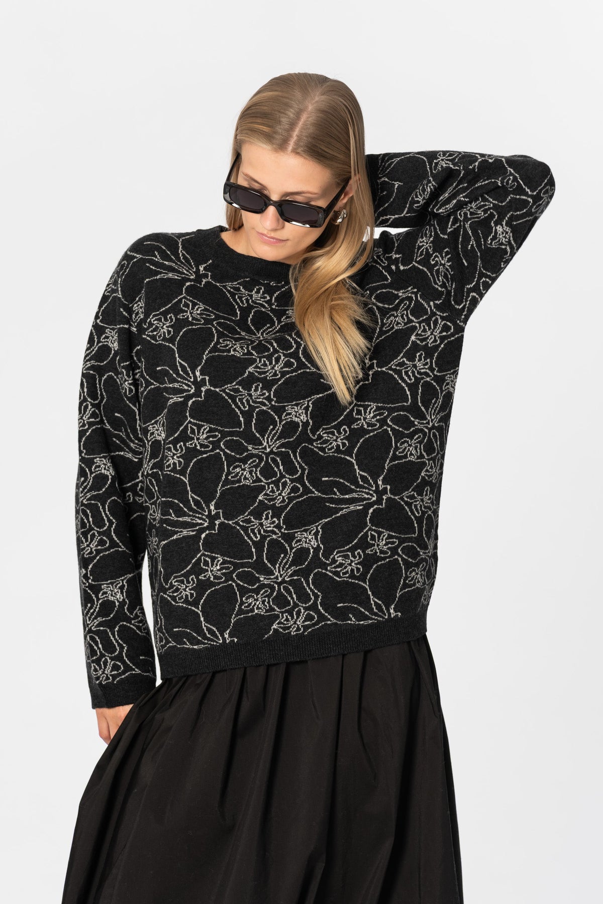Floral merino wool sweater | Shop fair trade and ethical merino wool at Petite Protea 