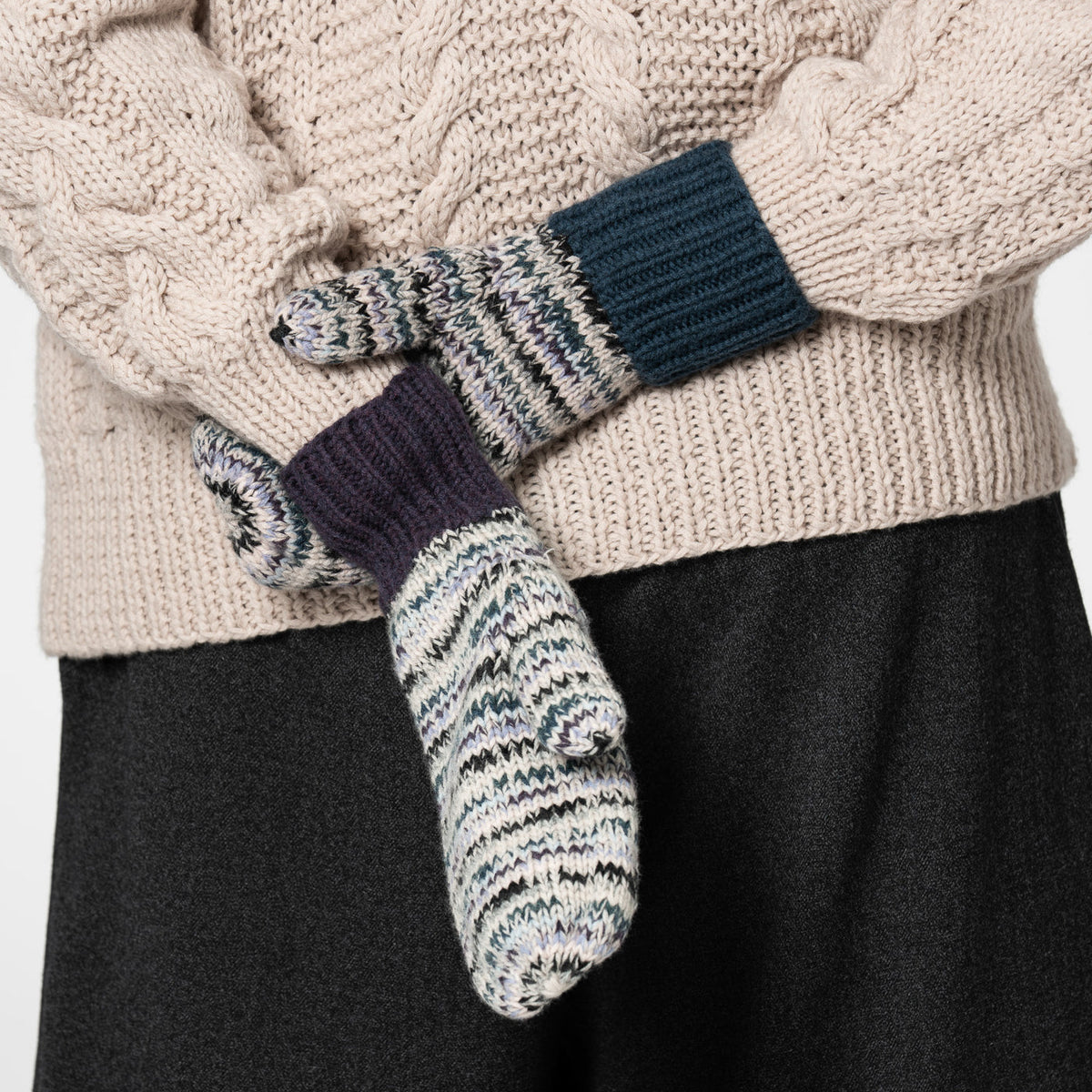 Ethical Merino Wool Artisan Mittens | Dinadi Knitwear available at Petite Protea