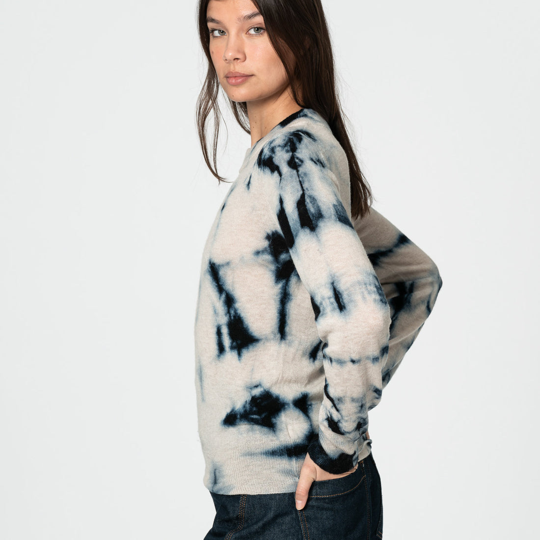 Merino Wool Shibori Sweater | Ethical Merino Sweaters in Chicago at Petite Protea