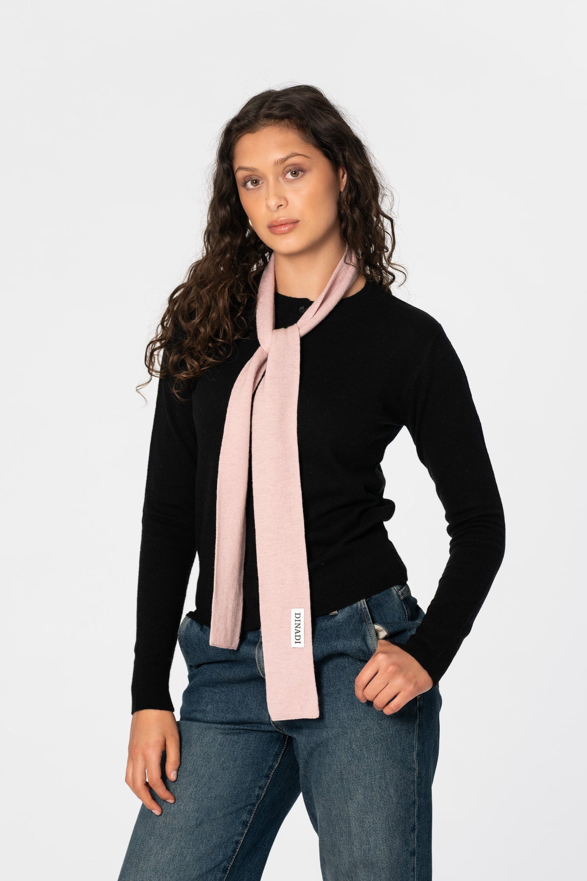 Pink merino wool scarf | Artisan scarves available in Chicago at Petite Protea