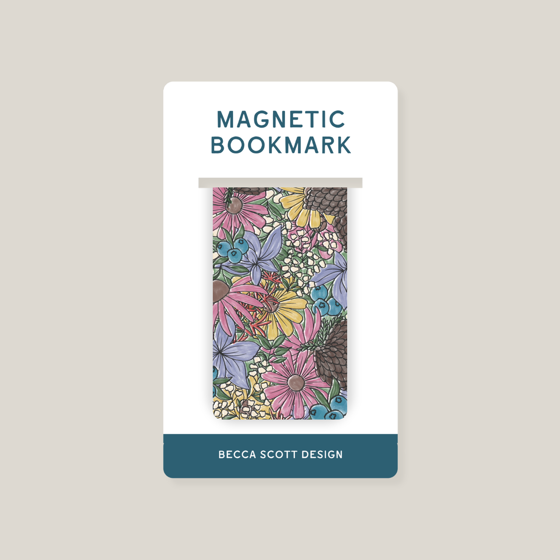 State Flowers Magnetic Bookmark