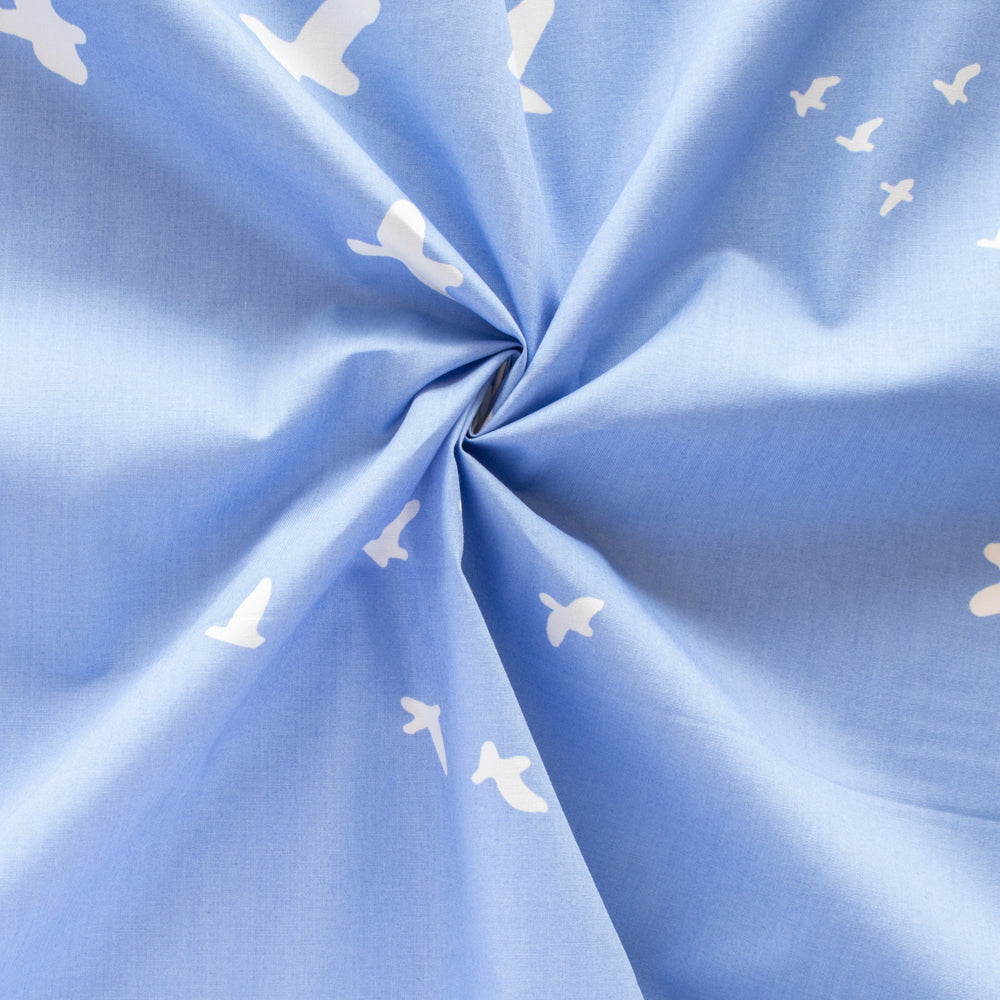 Flight Cornflower Organic Cotton Poplin