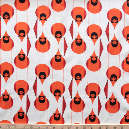 Giant Cardinal Organic Cotton Poplin