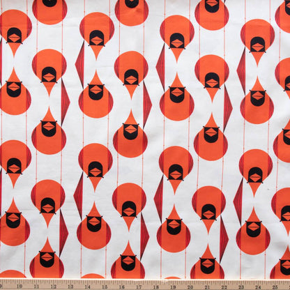 Fat Quarter Giant Cardinal Organic Cotton Poplin