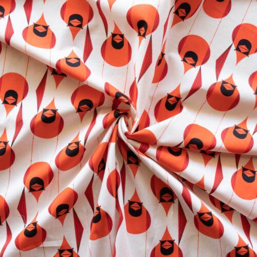 Fat Quarter Giant Cardinal Organic Cotton Poplin