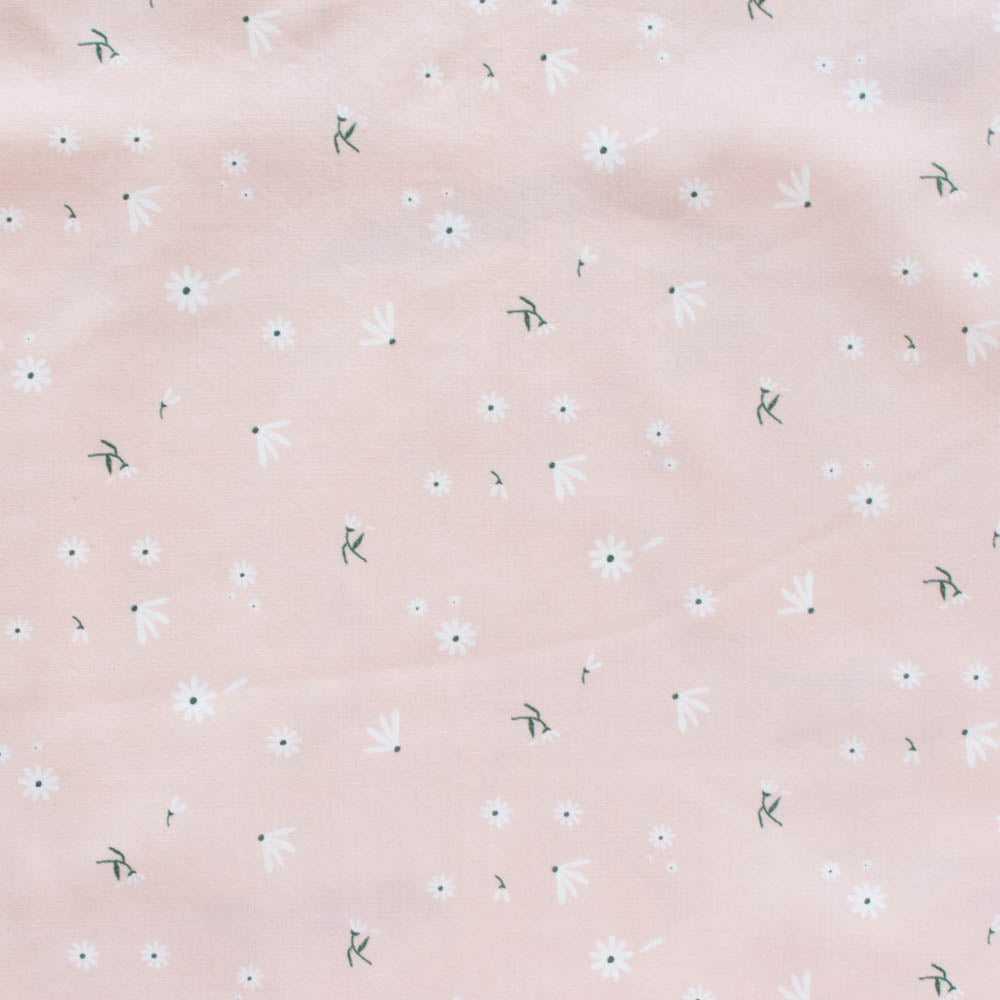 Fat Quarters Tossed Daisies Meadow Organic Poplin