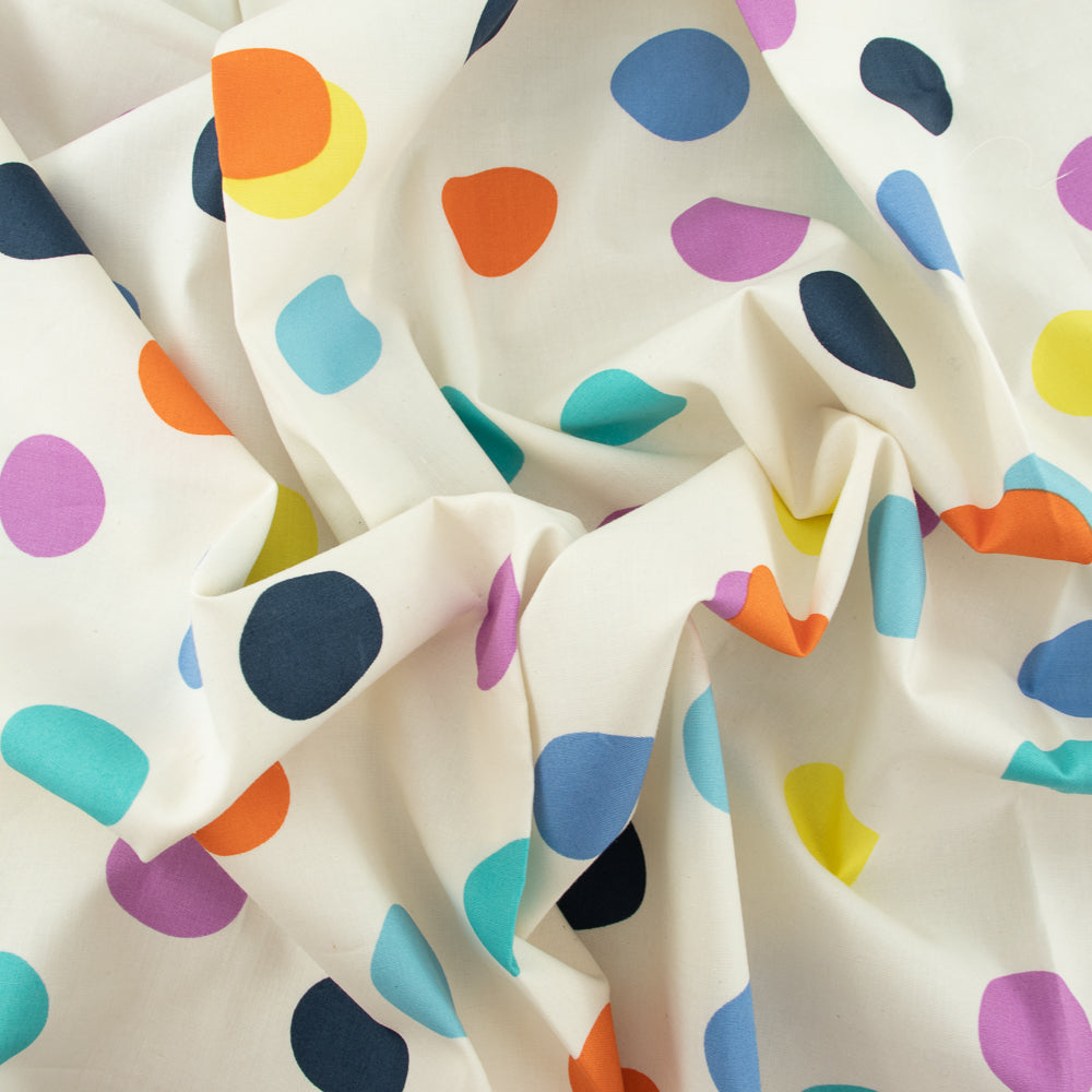 Mochi Dot Bright Organic Poplin Fat Quarters