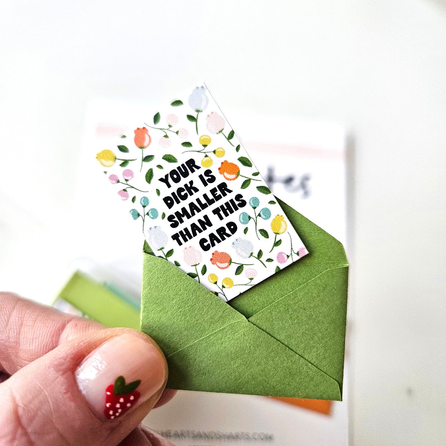 MICRO NOTES - 8 TINY NOTECARDS + 8 COORDINATING, NON-SEALING, TINY ENVELOPES