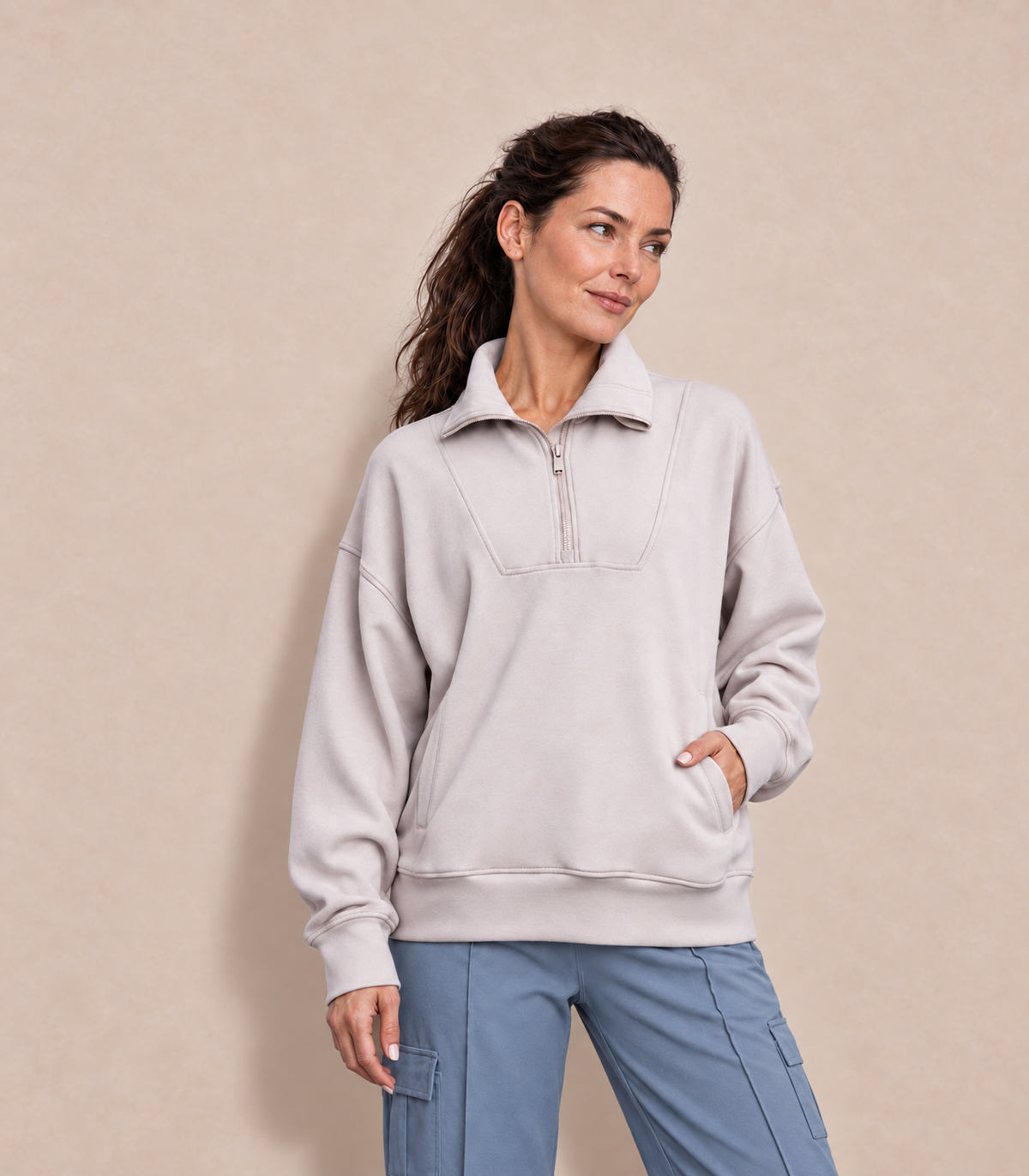 BUTTER-SOFT QUARTER-ZIP PULLOVER
