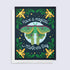 Greeting card with a moth illustration and &