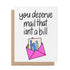 Happy Mail Just Because Friendship Card — hand drawn envelope and letter with the greeting you deserve mail that isn&
