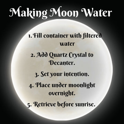 Purple Glass Halloween Moon Water Ritual Kit