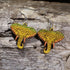 Hand-painted mandala elephant wooden dangle earrings featuring an intricate boho elephant design on lightweight wood with hypoallergenic .925 sterling silver hooks. Perfect for elephant lovers, bohemian jewelry fans, yoga enthusiasts, wildlife lovers, and unique nature-inspired accessories.