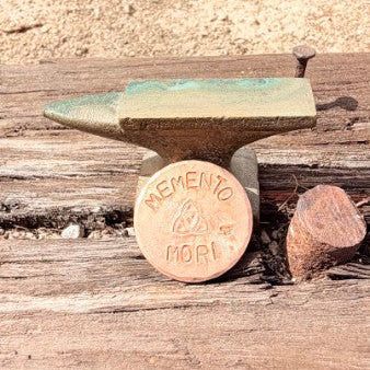 Copper Caddie Kit - Handmade Challenge Coin and Divot Repair Tool - Skull &amp; Bogeys Golf Co.