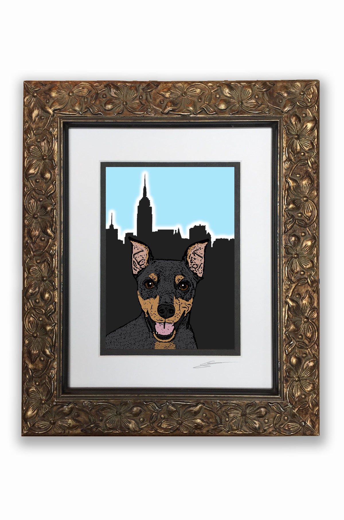 Min Pin Pupart Portrait