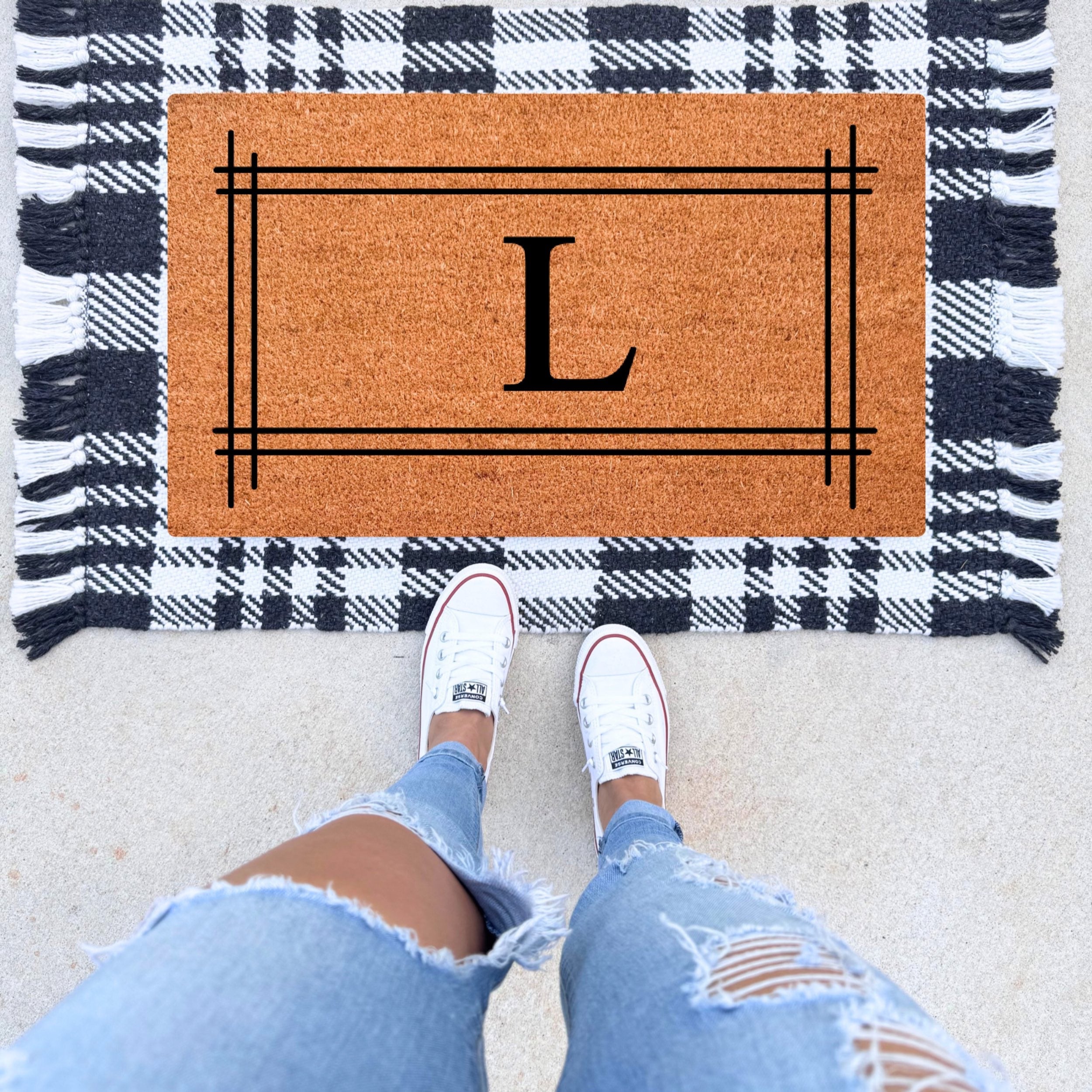 Personalized Monogram Doormat - The Simply Rustic Barn