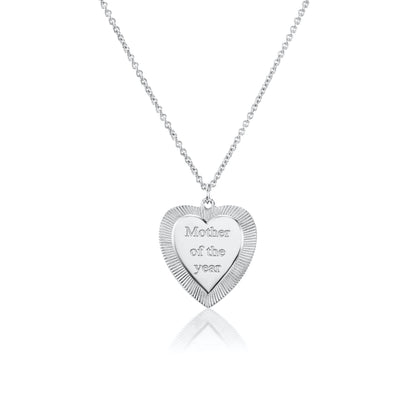 Silver "Mother of the Year" Necklace