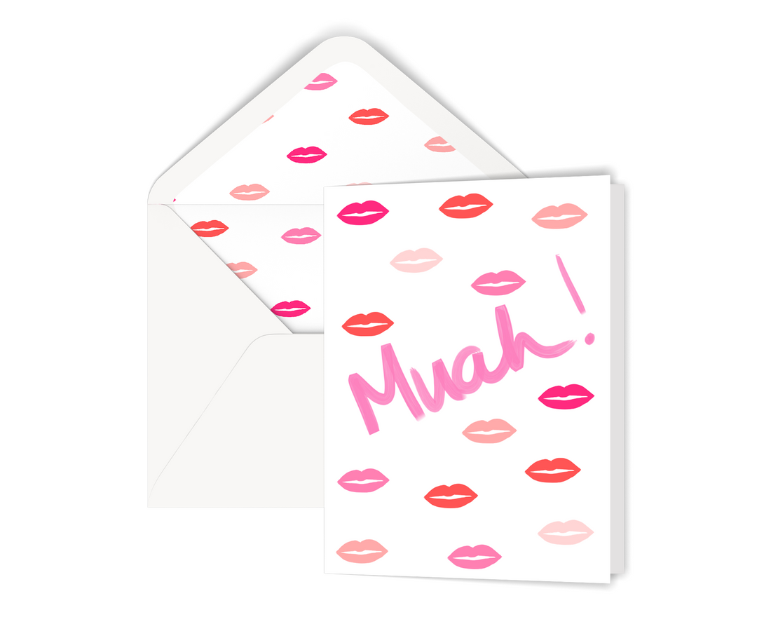 Muah! Kiss Greeting Card